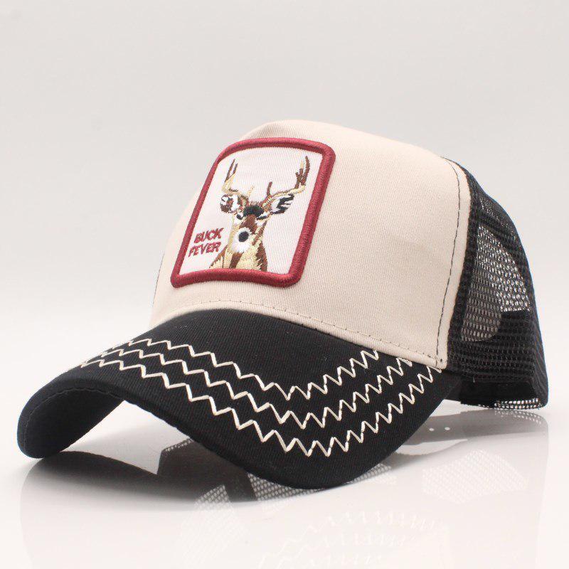 Fashion Embroidery Animal Baseball Caps Men Breathable Mesh Snapback Caps Unisex Sun Hat For W