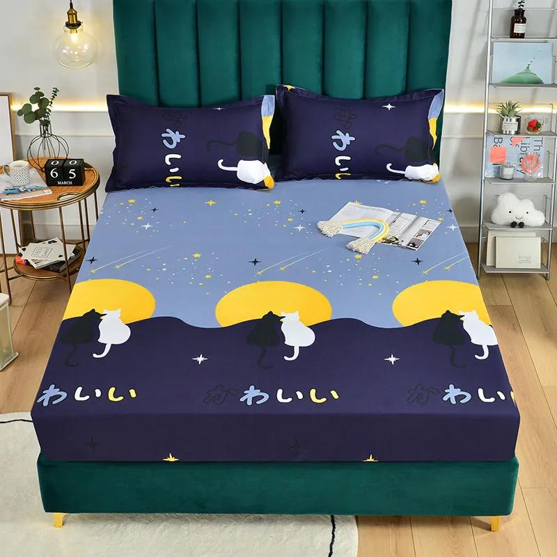 Waterproof and Non-slip Four Seasons Universal Mattress Cover Cotton Thickened Double Mattress Dust Cover