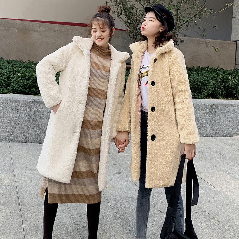 Trend Large size Fur coat Winter Woman's Cotton Wool Coat Winter Cold warm Long sleeve fur jacket