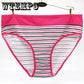 WTEMPO 6 Pcs/Lot plus size Women Panties Cotton Female Underwear Sexy Briefs Lingerie Striped Print