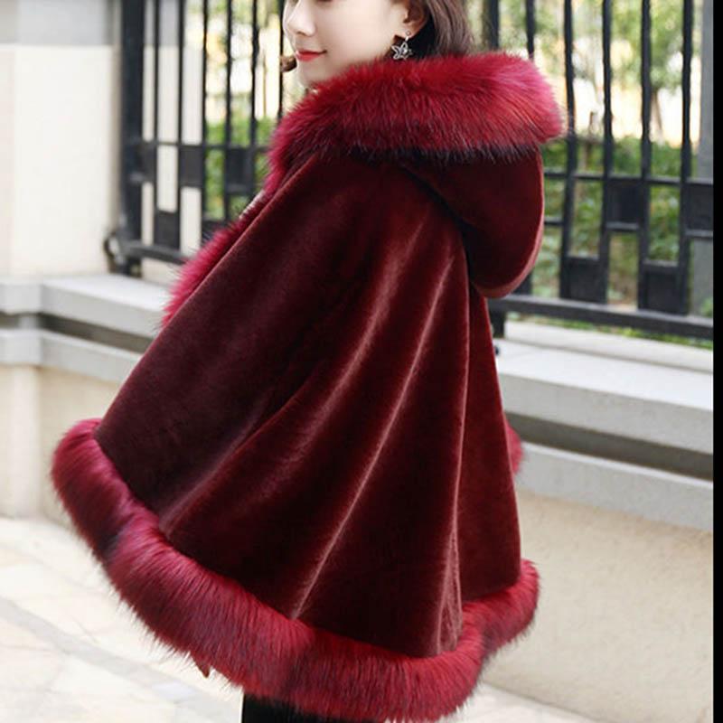 Plush Jacket Women's Lamb Cashmere Short Section Plus Cotton Thickening Slim Slimming Fur Shawl