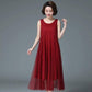 Fashion Women Summer Camisole Dress Chiffon Strap Dress Loose  V-neck Mesh Legging Sundress
