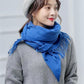 Autumn and Winter Korean Solid Color Triangle Scarf Air Conditioning Shawl Scarf Bib All-match Shawl Dual-use