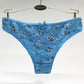WTEMPO 6 Pieces/Set Thong Panties Ladies Sexy Lingerie Briefs Fashion Print Solid Color Lingerie Ladies Panties M-XL