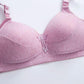 Middle-aged Underwear Women's Large Size Thin No Rims Mother's Bra Adjustment Anti-sagging Bra and Breast Gathering Bra