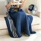 Shawl Cloak Blanket Autumn and Winter Thickening Heating Thermal Office Nap Blanket Air Conditioning Blanket Flannel Buckle Cover Blanket