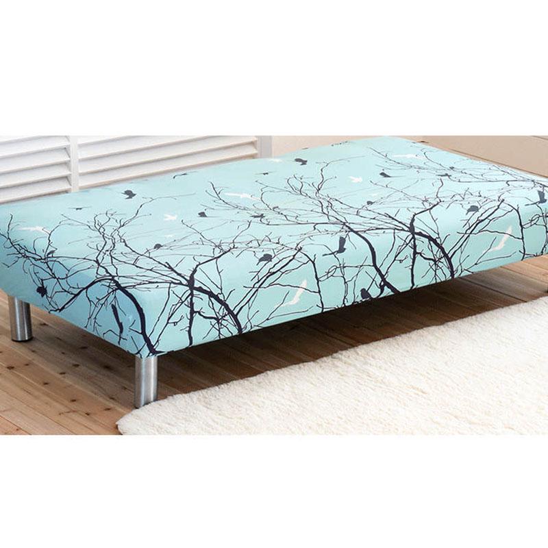 All-inclusive Folding Sofa Bed Cover Tight Wrap Magic Sofa Cover  Printed Stretch Couch Cover Without Armrest