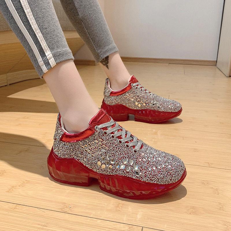 Designers Chunky Sneakers Platform Silver INS Fashion Women Lace Up Casual Shoes Brand Woman Sports Trainers Dad Shoes