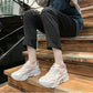 Thick-soled Heightened Comfortable Sneakers for Female Students Korean Version of All-match College Style Old Shoes