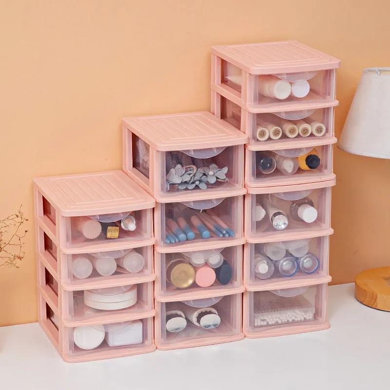 Capacity Cosmetic Storage Box Make Load Organizer Jewellery Nails Make Container Desktop Miscellaneous Storage Box