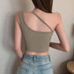 Half Turtleneck Sling Girl Sexy Vest Female with Chest Pad Outside Wear Inside Wear-proof Slim Top Wrap Chest Lingerie Yoga Fitness Sport Bar