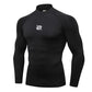 Long-sleeved Mid-high-neck Men's Long-sleeved Sportswear High-necked Tights Men's Bottoming Shirt Keeps Warm and Comfortable