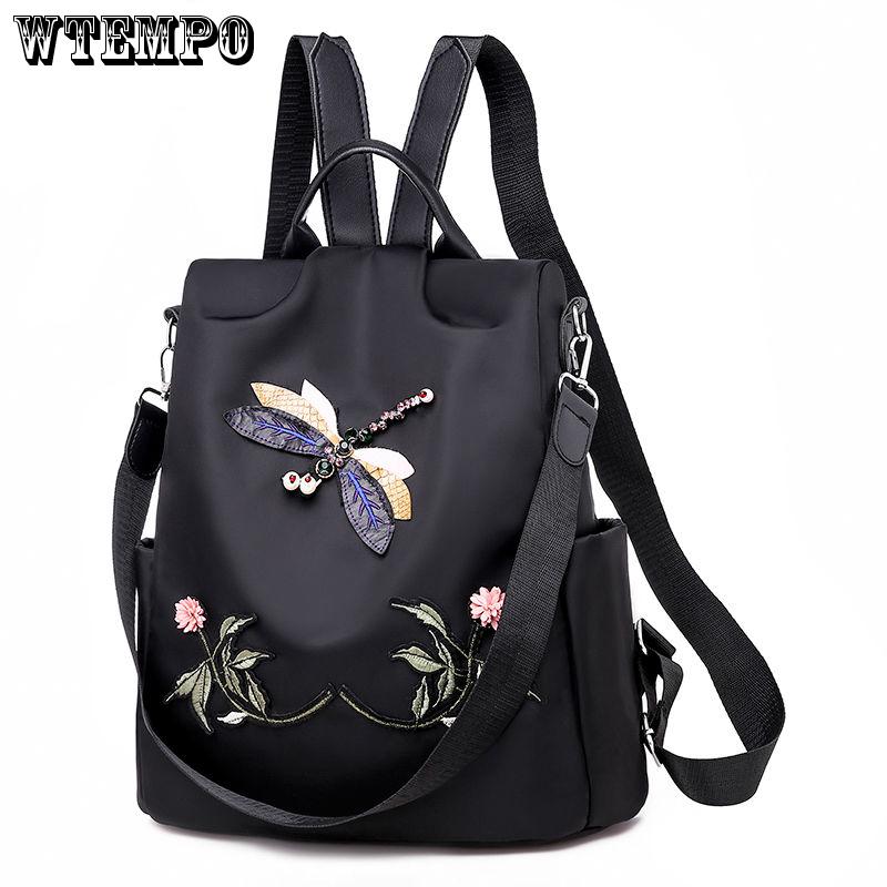 Backpack Fall Oxford Cloth Backpack Girls Backpack Animal Soft Shoulder Bag