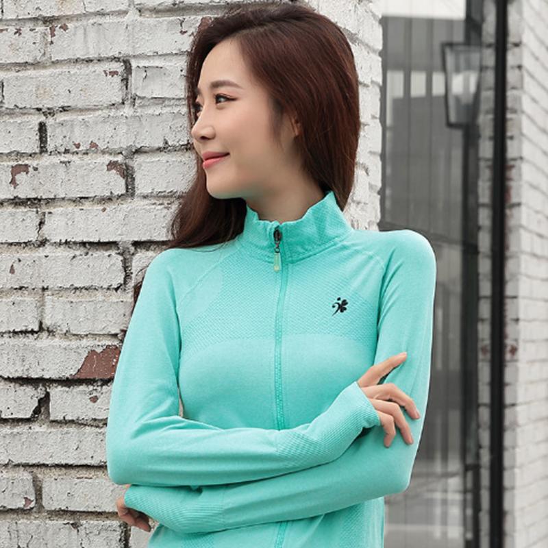 Sportswear Suit Female Fitness Jacket Female Trendy Ins Autumn and Winter Sports Zipper Tight Student Yoga Suit Female