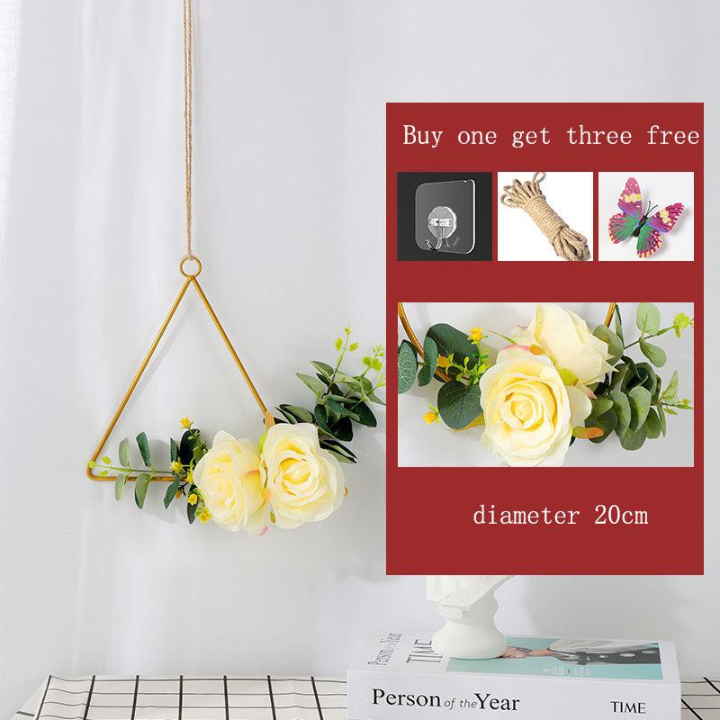 Wall Decoration Creative Dining Room Nordic Dormitory Bedroom Room Layout Hanging Decoration Living Room Wall Wall Wrought Iron Pendant