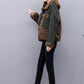 Lamb Wool Stitching Short Coat 2021 Autumn and Winter Plaid Wool Short Coat Cotton-padded Jacket Women