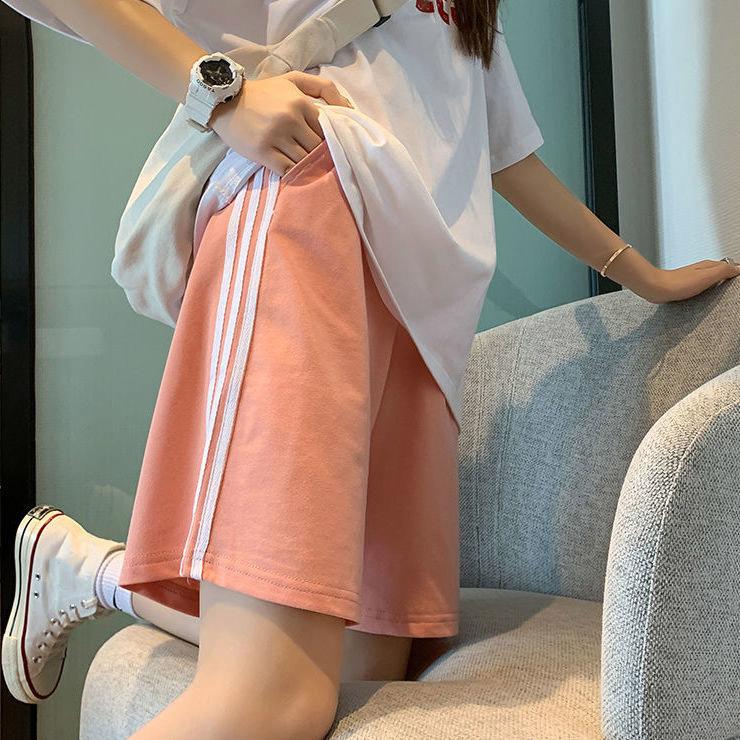 Sports Casual Shorts Women's Summer High Waist Running Loose Five-point Pants