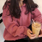 Hooded Sweater Women's Fleece Bf Loose Zipper Top Autumn and Winter Cardigan Ins Ladies Coat