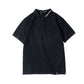 Stand-up Collar Men's Pure Cotton    Shirt Tide Summer Tide Brand Retro Led Men's Short-sleeved T-shirt