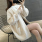 Mid-length Autumn and Winter Jacket Loose Knit Cardigan Long-sleeved Casual Sweater