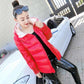 Winter Coat Smooth Cotton Quilted Jacket Thick Warm Bright Color Short Shiny Jacket