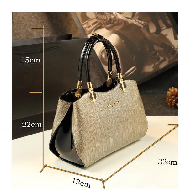 Woman Big Casual Tote Luxury Patent Leather Bags Womens Designer Handbag Shoulder Messenger Bag