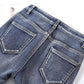Coffee Velvet Slim Jeans Women's Winter Plus Velvet Thickening Outer Wear Trousers High Waist Leggings Warm Pants with Velvet Feet
