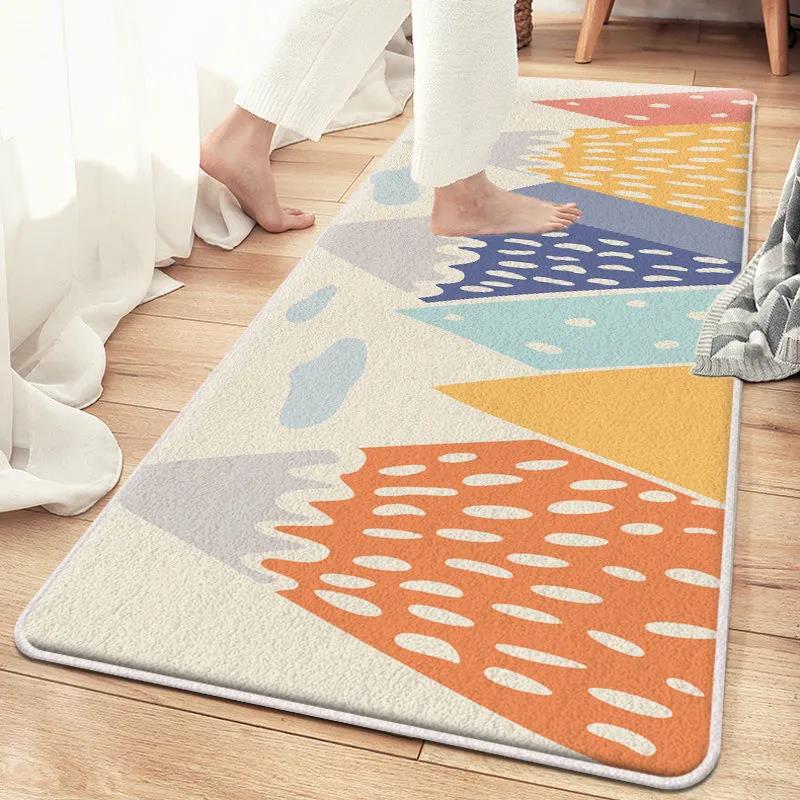 Imitation Cashmere Carpet Bedroom Bedside Blanket Short-haired Cartoon Pattern Cushion Sleeping and Sitting Household Carpet