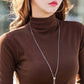 Autumn and winter new long-sleeved T-shirt women's shirt Slim slimming inside the high-necked shirt