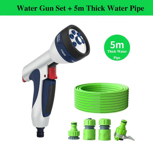 Full Metal Car Wash Tool Set Garden Art Shower Household High Pressure Multi-function Car Wash Watering Nozzle Water Gun