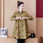 Shirt Women's Spring and Autumn Large Size Loose Fashion Temperament Printing Cover Belly Fat Woman Mid-length Shirt
