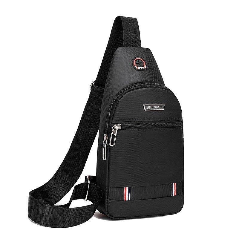 Men's Chest Bag Simple Storage Bag Travel Small Backpack Black Messenger Bag Mini Coffee Bag Shoulder Bag Shoulder Bag Handbag