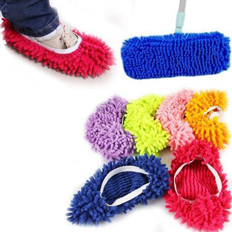 2/4 pcs Mop Slipper Floor Polishing Cover Cleaner Dusting Floor Washing Slippers