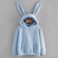 Women Girls Fashion Rabbit Hoodie Long Sleeve Sweatshirt Pullover Tops Blouses Winter SH