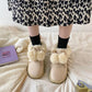 Hairball Snow Boots Women's Winter Thick-soled Wild Plus Velvet Cotton Shoes Non-slip Warm Boots