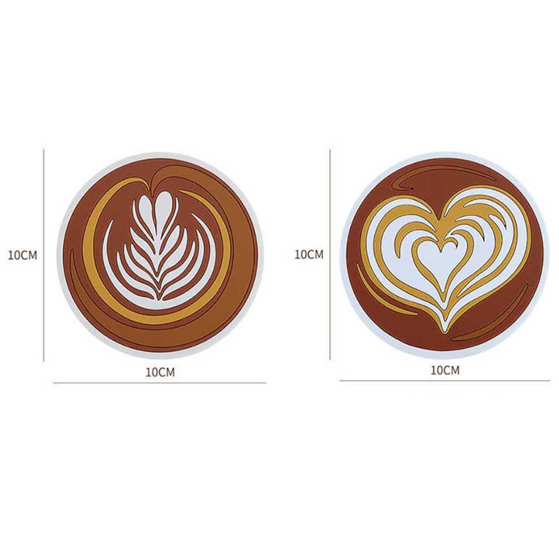 4 Packs of Nordic Coffee Pad Creative Insulation Pad Coaster Restaurant Simple Thickened Coaster
