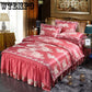 Fashion Home Textile Wedding Jacquard  Bedding Set Luxury Satin Quilt/Duvet Cover Bedclothes