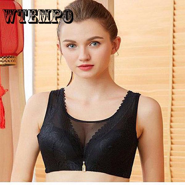 Without Rims Large Size Thin Section Sexy Gathered BraTo Receive The Vice Milk Vest Underwear Female