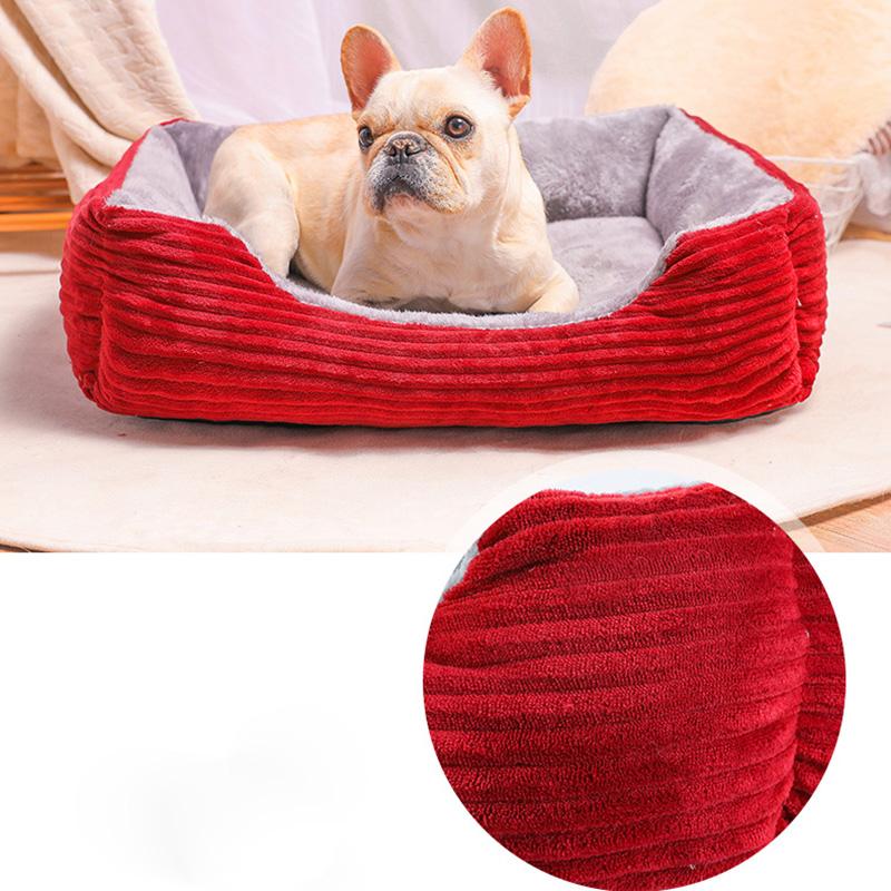 Rectangle Dog Bed Sleeping Bag Kennel Cat Puppy Sofa Bed Pet House Winter Warm Beds Cushion for Small Dogs Soft Dog Bed Large Breed Pet Bed for Cat
