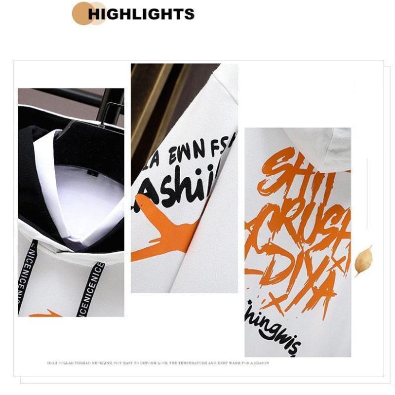 Spring Men Sports Suit Casual Hooded Pullover Thin Fleece Sportswear All-match Clothes for Teenage Students