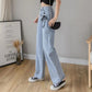 High-waisted Wide-leg Jeans Women's 2022 Spring New Loose Korean Version Student Slimming Straight-leg Mopping Pants