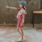Girls' Summer Suits Children's Fashion Western Style Sports Net Red Summer Clothes Children's