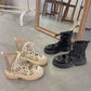 Summer Hollowed Out Martin Boots Female Summer Breathable Women's Boots Wild Thick Bottom Thin Short Boots Summer Sandals