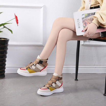 High-top Shoes Female Autumn Winter Martin Boots Harajuku Style All-match Sport Shoes Casual Shoes