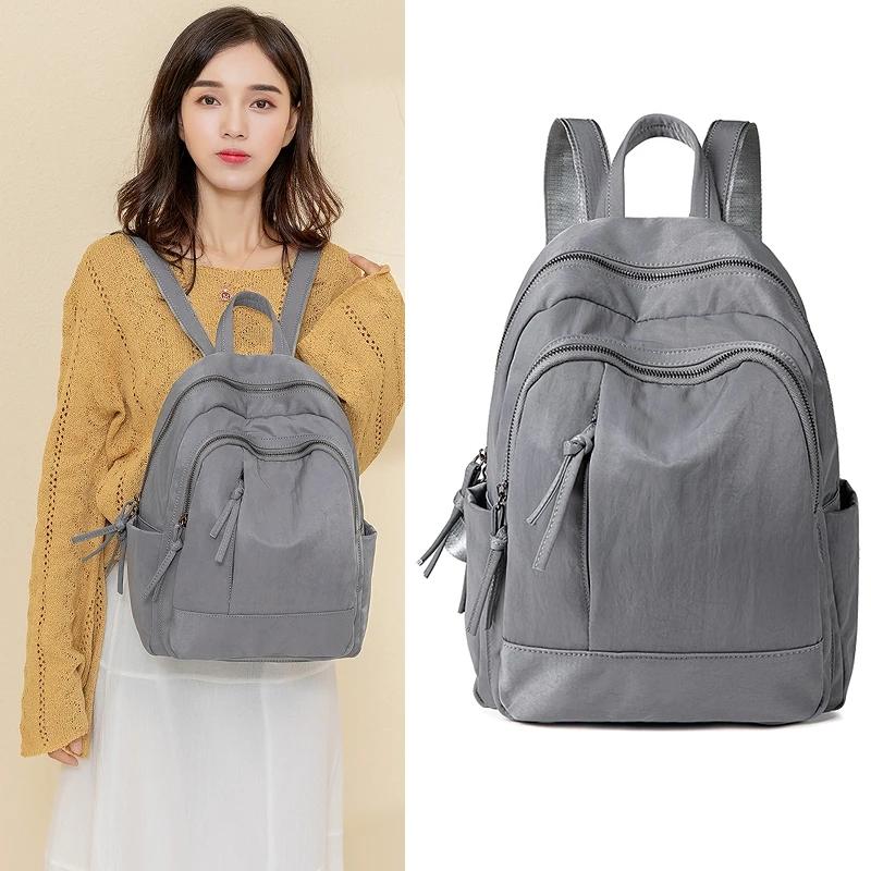 Women's Oxford Cloth Backpack Travel Canvas Korean Wild School Bag Small Backpack Female Bag