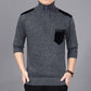 Autumn Winter Men's Sweater Men'S Turtleneck Casual Sweater Men's Slim Fit Brand Knitted Pullovers