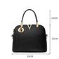 Handbags Women Pu Leather Waterproof Shoulder Shell Crocodile Pattern Bags Crossbody(Solid Color)