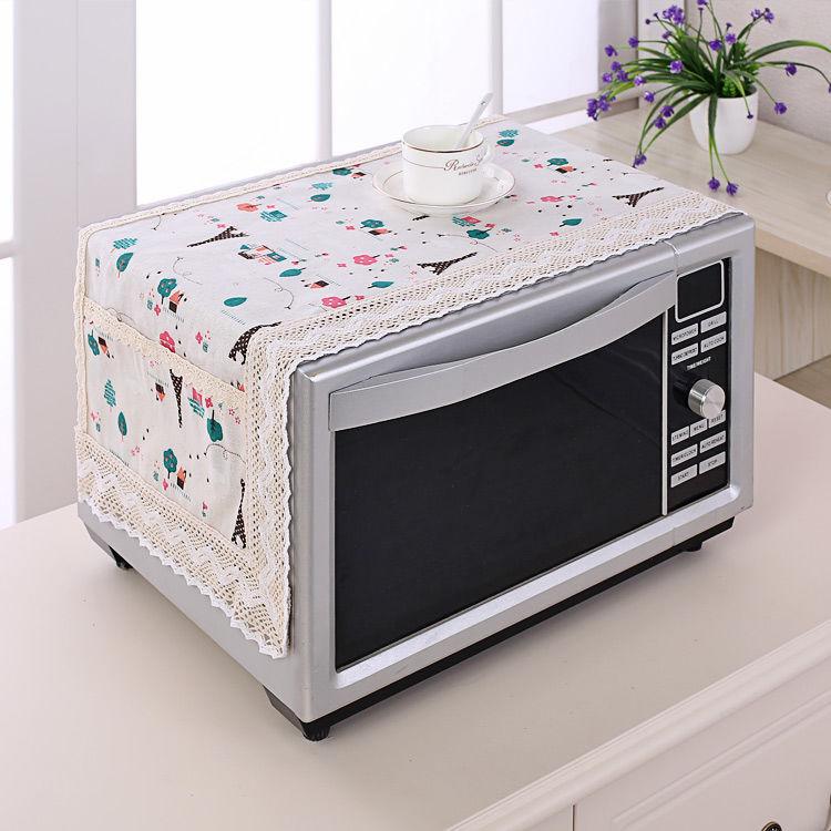 Microwave Cover Comes with Storage Bag Household Appliance Dust Cover Universal Cover Towel