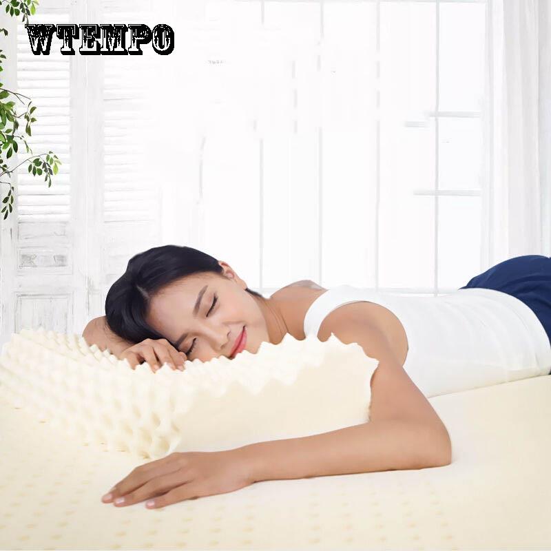 Comfortable massage pillow Thai latex pillow natural rubber pillow cervical pillow adult