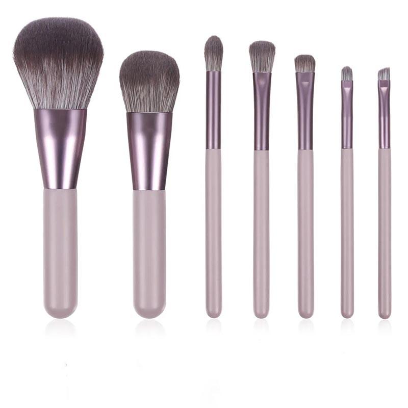 7 Piece Portable Soft Makeup Brush Set, Eye Shadow Foundation Powder Eyelash Lips Concealer Blush Makeup Brush Set